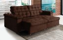 Ver imagem 1 de Sofá New Austrália 220cm Retratil Reclinavel Suede Marrom – WS.