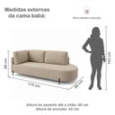 Ver imagem 3 de Sofá Cama Babá Orgânica Braço Lado Esquerdo Linho Bege