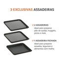 Ver imagem 2 de Fritadeira Air Fryer Forno Oven 12l Mondial - Preto e Inox Afon-12l-bi 220v
