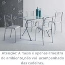 Ver imagem 2 de Kit 8 Cadeiras Nanda Cromada Corino Branco