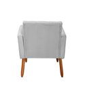 Ver imagem 4 de Poltrona Stella Suede Cinza
