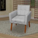 Ver imagem 2 de Poltrona Stella Suede Cinza