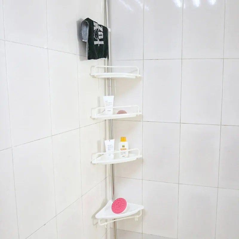 Organizador Banheiro Prateleira Ajustavel Suporte Cantoneira Condicionador Shampoo Toalha Sabonete - 6
