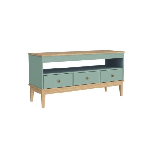 Balcão Aparador Colonial com 3 Gavetas 120x41x60cm Mel Oliva Mb 1016 Movelbento