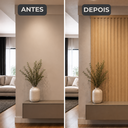 Ver mais imagens de Kit 4 Barra Perfil 2 Metros Acabamento para Painel Ripado Slim