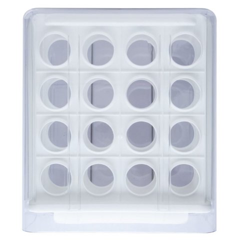 Gaveteiro Empilhável Porta Ovos Duplo 32 Ovos - Branco