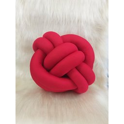 Almofada Decorativa Nó Escandinavo para Sofá e Sala Vermelha - 1