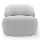 Ver imagem 2 de Poltrona Organica Decorativa Eloa Boucle Prata