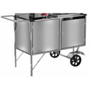 Ver imagem 2 de Carrinho de Cachorro Quente e Lanche Inox com Toldo Rodas Maciças Cefaz
