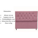 Ver imagem 7 de Cabeceira Cama Estofada Box Queen 160 Cm Geovana Suede Rosê