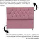 Ver imagem 3 de Cabeceira Cama Estofada Box Queen 160 Cm Geovana Suede Rosê