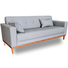 Sofá Gianni | Base de Madeira & Tecido Acquablock Impermeável | Medida 200cm | Cinza - 2