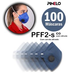 RESPIRADOR PFF2 VO COM VALVULA CAMPER 100 Unidades- CA 38943 - 2