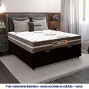 Ver imagem 2 de Cama Box Baú Casal Sintético + Colchão Molas Ensacadas Texas Prime Colchões 138cm Preto