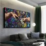 Quadro A Criação de Adão Michelangelo Estilo Moderno:60x40 cm/BORDA INFINITA - 4