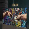 Quadro A Criação de Adão Michelangelo Estilo Moderno:60x40 cm/BORDA INFINITA - 1