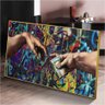 Quadro A Criação de Adão Michelangelo Estilo Moderno:60x40 cm/BORDA INFINITA - 6