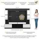 Ver imagem 3 de Estante com Suporte Tv 65" Prateleiras C/ Espelho Oslo Multimóveis V3385