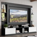Ver imagem 2 de Estante com Suporte Tv 65" Prateleiras C/ Espelho Oslo Multimóveis V3385