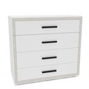 Ver imagem 4 de Cômoda Valência 4 Gavetas Branco Politorno Móveis