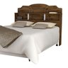 Cabeceira Estrela Mdf Funcional Resistente Design Minimalista:casal/marrom - 2