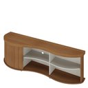 Ver imagem 3 de Rack para Tv até 75' Magnum 1 Porta Ripada Cinamomo/off White - Artely