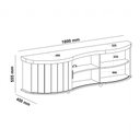 Ver imagem 6 de Rack para Tv até 75' Magnum 1 Porta Ripada Cinamomo/off White - Artely