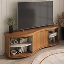 Ver imagem 2 de Rack para Tv até 75' Magnum 1 Porta Ripada Cinamomo/off White - Artely