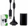 Bateria Para Controle Xbox 360 Com Cabo E Carregador Preto Luuk Young - 1