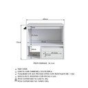 Ver imagem 7 de Gabinete para Banheiro Suspenso Prodecor BH8050B Branco 60cm com Porta, Gaveta e Nicho