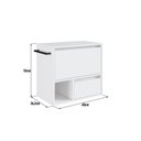 Ver imagem 5 de Gabinete para Banheiro Suspenso Prodecor BH8050B Branco 60cm com Porta, Gaveta e Nicho