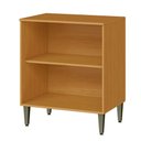 Ver imagem 2 de Balcão para Cozinha 70cm 2 Portas 100% Mdf Luna Cinamomo/branco