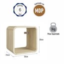Ver imagem 6 de Nicho para Quarto Simples 30x30cm Curve