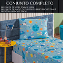 Ver imagem 6 de Conjunto de Lencol Solteiro Bouti 3 Pçs Jogo de Cama Infantil 200 Fios Super Macio:astronauta
