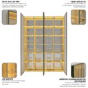 Ver imagem 4 de Cristaleira 4 Portas Reflecta com LED e Espelho 152,8cm 100% MDF Luminare