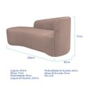 Ver imagem 3 de Kit Divã Recamier Orgânico França 250cm Lado Esquerdo e 2 Poltronas Amore Linho