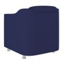 Kit 2 Poltronas Decorativas Reforçada Consultório Sala Suede Cor:azul Marinho - 4