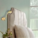 Ver mais imagens de 2 Arandela Cabeceira Quarto Led Dourada Direcionável Bet73