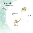 Ver imagem 7 de 2 Arandela Cabeceira Quarto Led Dourada Direcionável Bet73