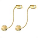 Ver imagem 1 de 2 Arandela Cabeceira Quarto Led Dourada Direcionável Bet73