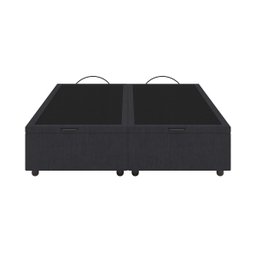 Base Cama Baú Queen Size Veludo Preto - Skybox - 4