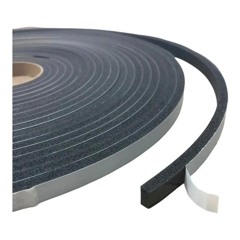 Veda Fresta Multiuso - 11x2 Mm - Preto - 10 Metros