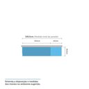 Ver imagem 3 de Guarda Roupa Closet, 3 Gavetas, 2 Cabideiros Branco Branco