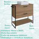 Ver imagem 3 de Gabinete e Cuba Banheiro Industrial 80 Cm Pt Gav 1028x94101 Mell Branco Pp