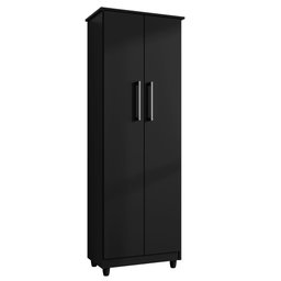 Armário Lavanderia Multiuso Nina 2 Portas Preto - Saga Decor - 1