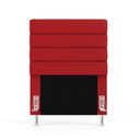Ver imagem 2 de Cabeceira Atlas 90 para Cama de Solteiro A-020 Couro Vermelho Aradecor