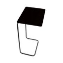 Ver imagem 1 de Mesa de Apoio Lateral para Sofá com Base de Metal Preta - Preto