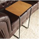 Ver imagem 2 de Mesa de Apoio Lateral para Sofá com Base de Metal Preta - Preto