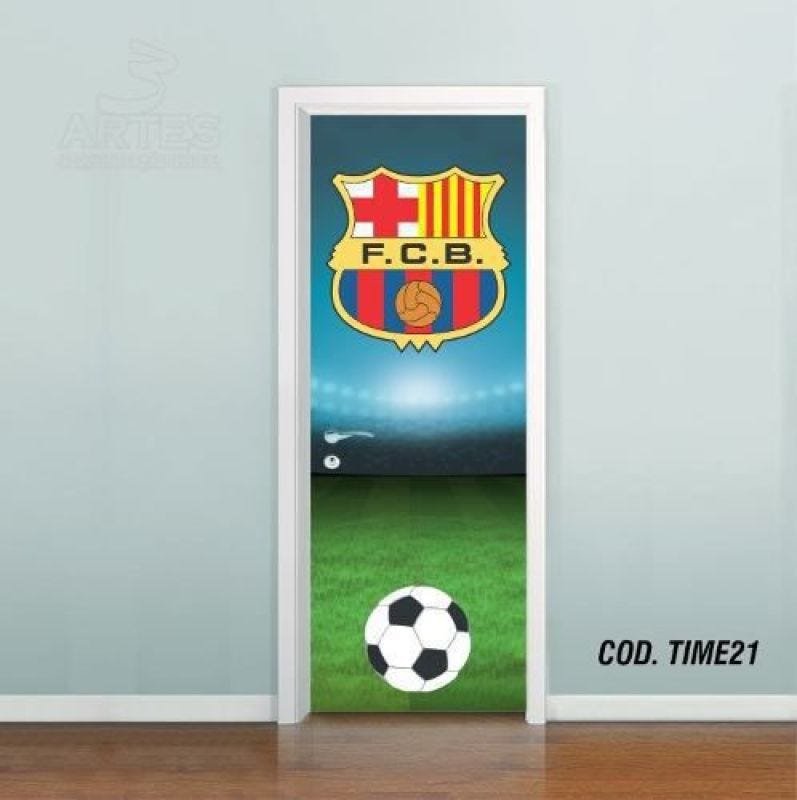 Adesivo De Porta Futebol Barcelona - 0,80x2,10m - 1