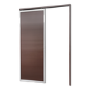 Ver imagem 1 de Porta de Correr Suspensa Lambril Dir L.25 Mix Corten 210x100 Brimak